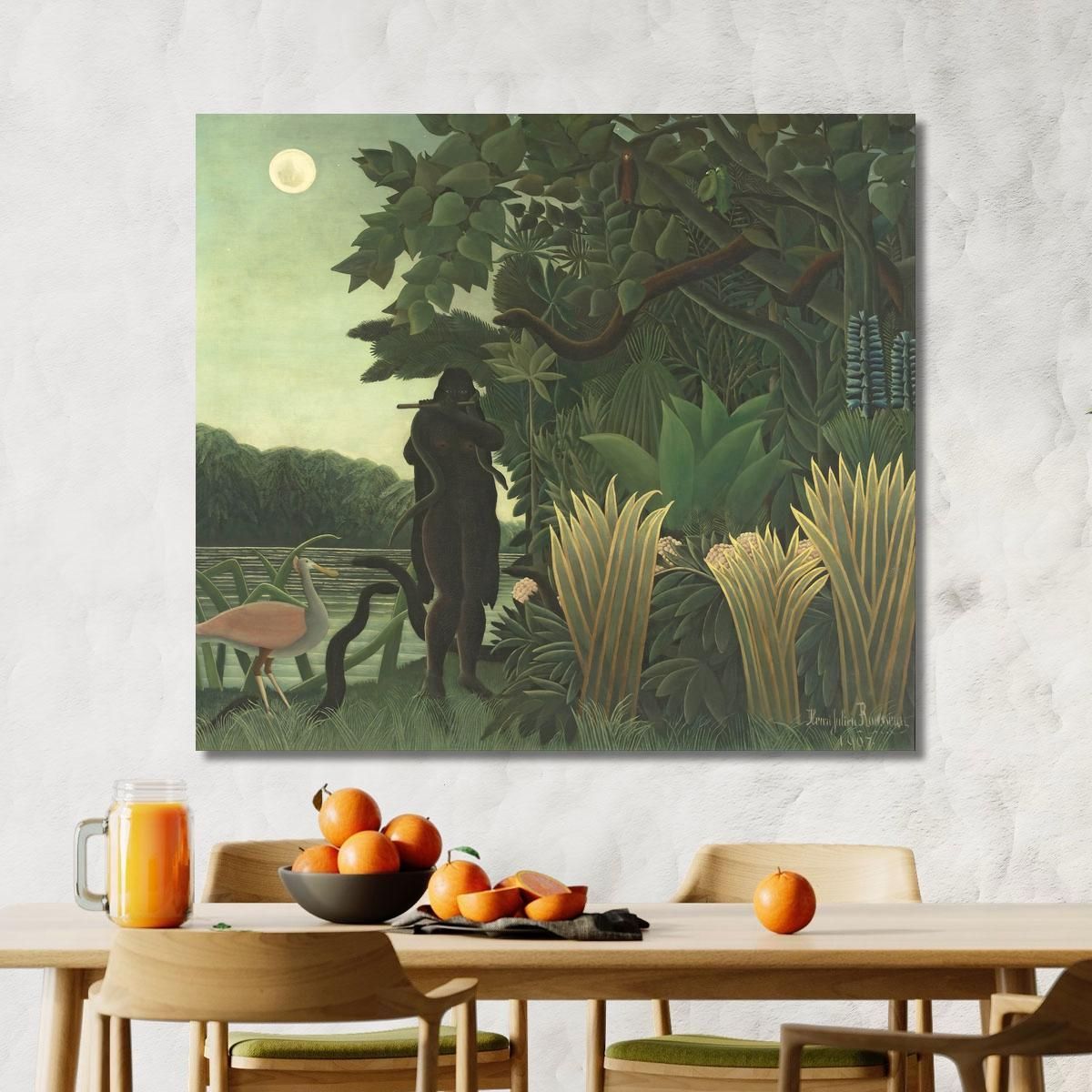 The Snake Charmer Henri Rousseau hrs38 canvas print 