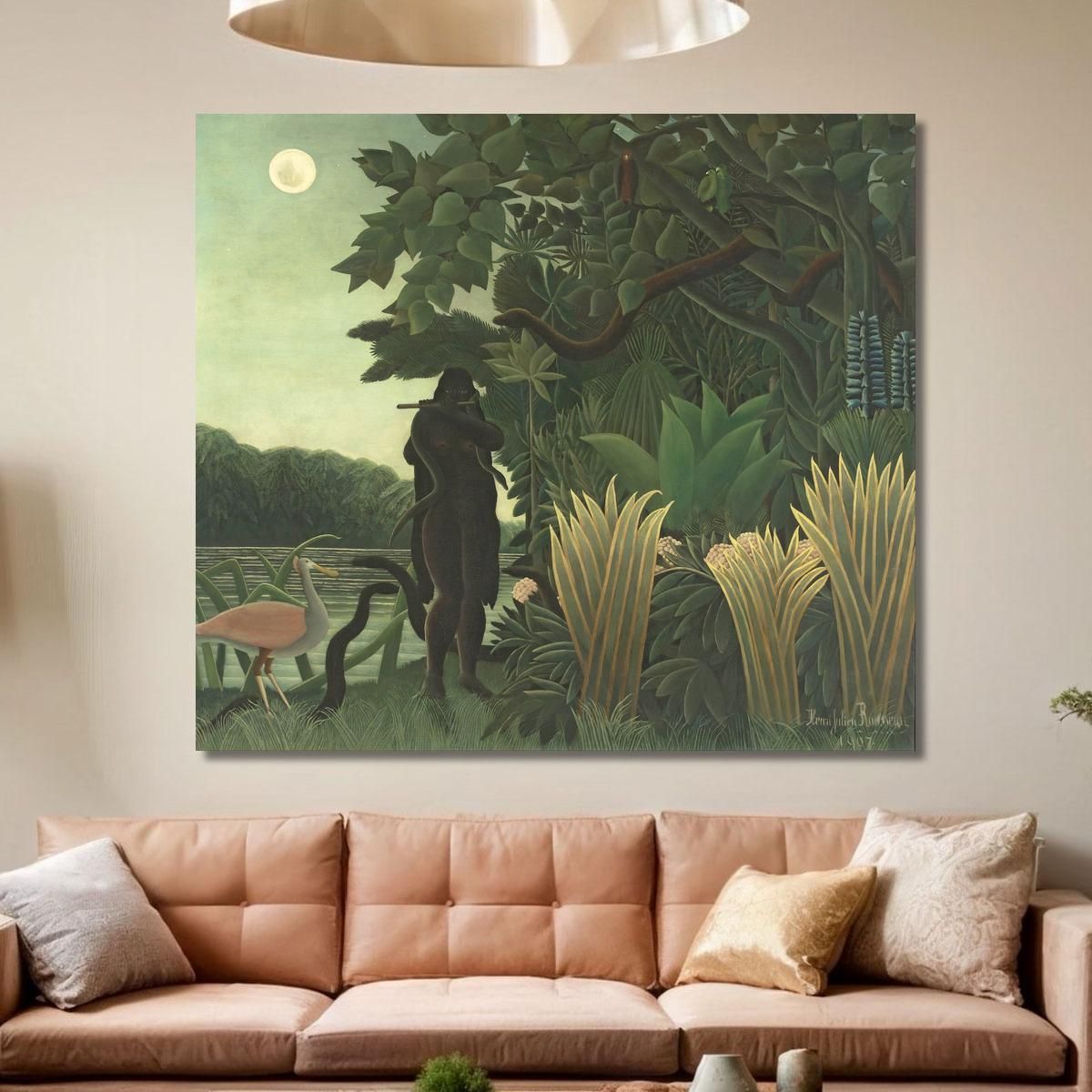 The Snake Charmer Henri Rousseau hrs38 canvas print 