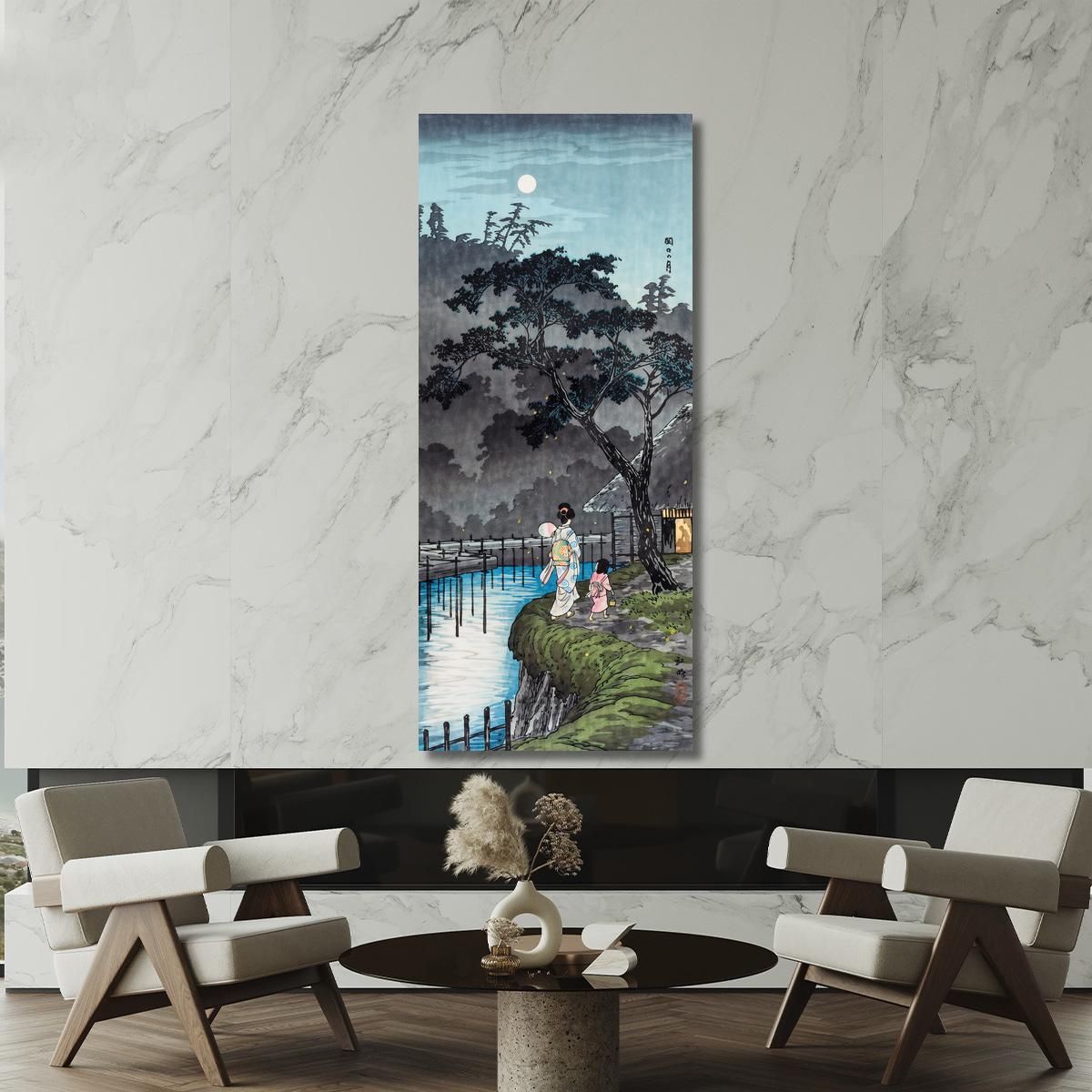 Moon At Sekiguchi Hiroaki Takahashi htk18 canvas print 