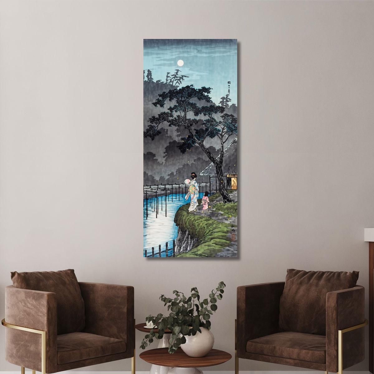 Moon At Sekiguchi Hiroaki Takahashi htk18 canvas print 