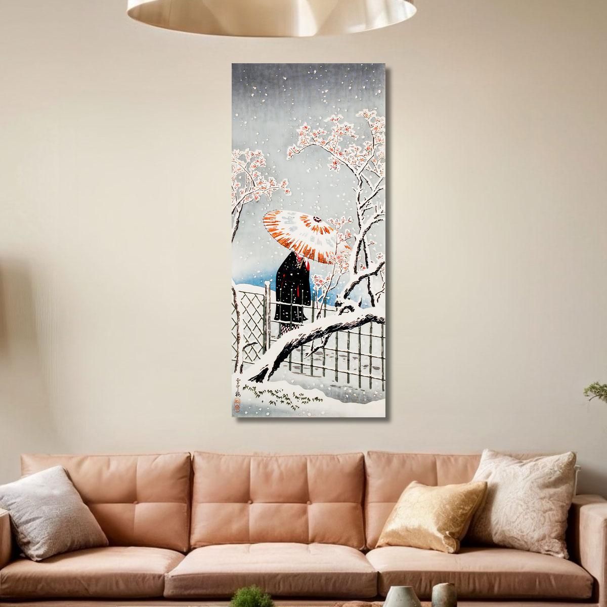 Plum Tree In Snow Hiroaki Takahashi htk30 canvas print 