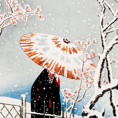 Plum Tree In Snow Hiroaki Takahashi htk30 canvas print