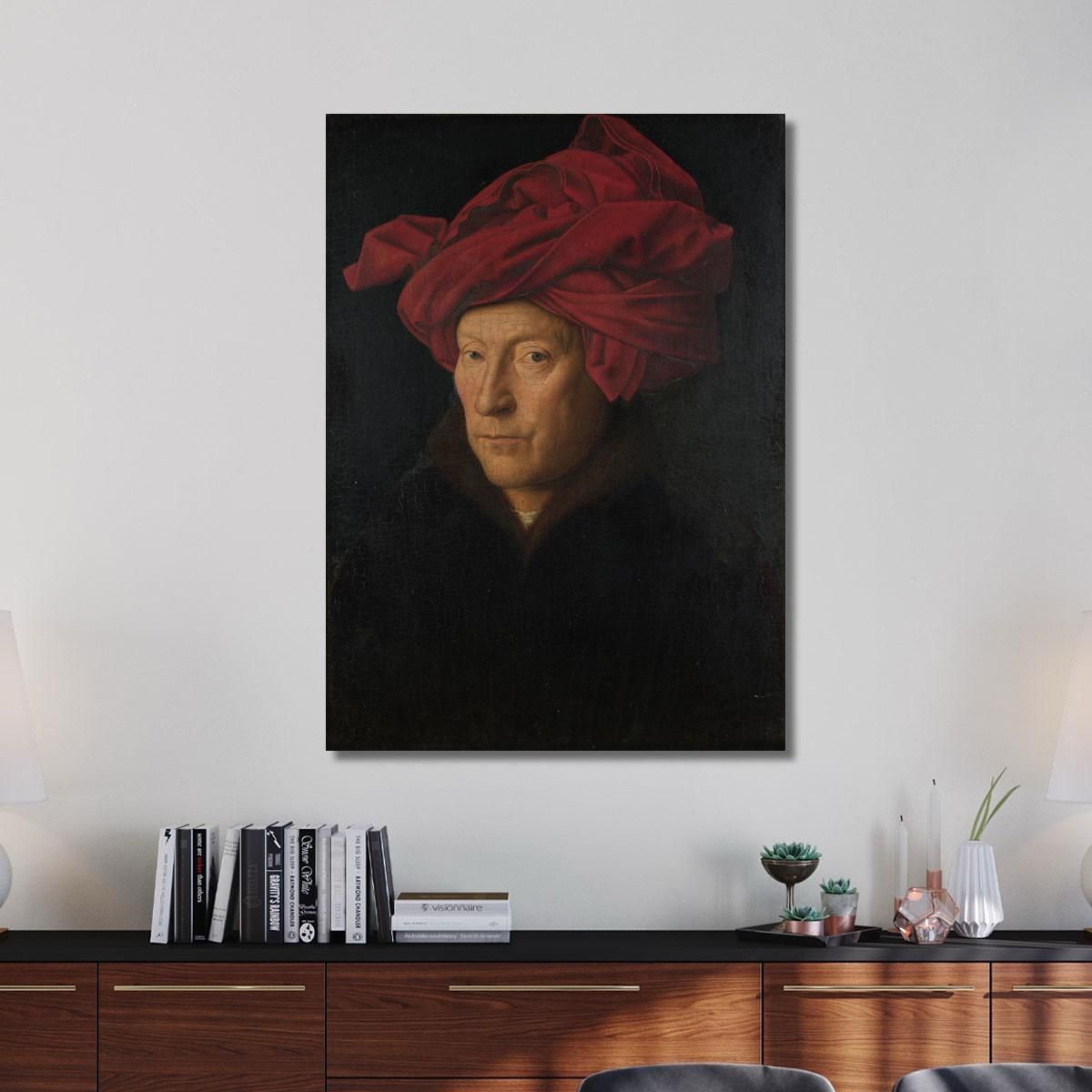 Portrait Of A Man Jan van Eyck jve1 canvas print 