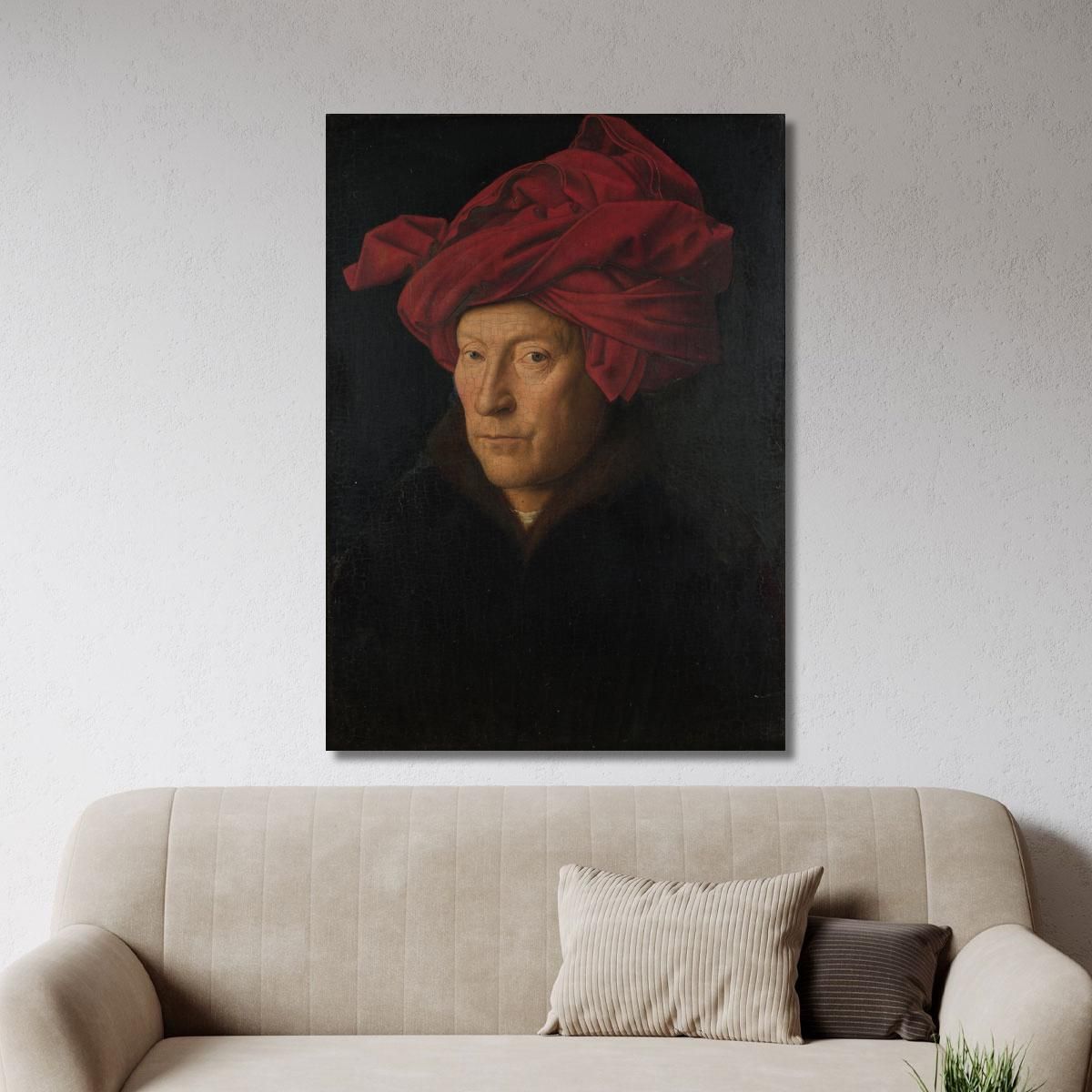 Portrait Of A Man Jan van Eyck jve1 canvas print 