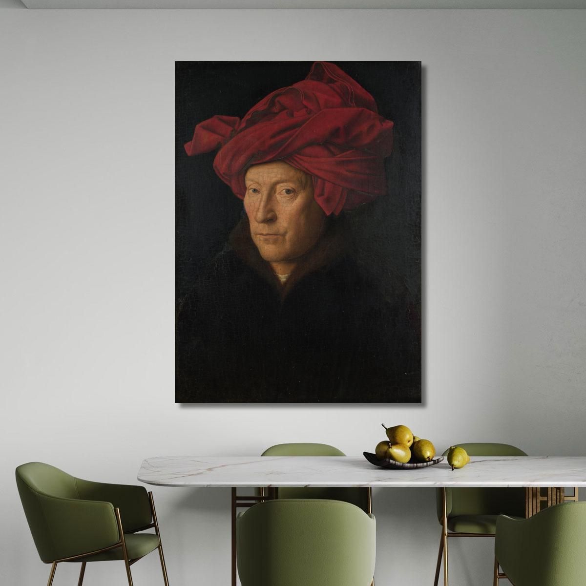 Portrait Of A Man Jan van Eyck jve1 canvas print 