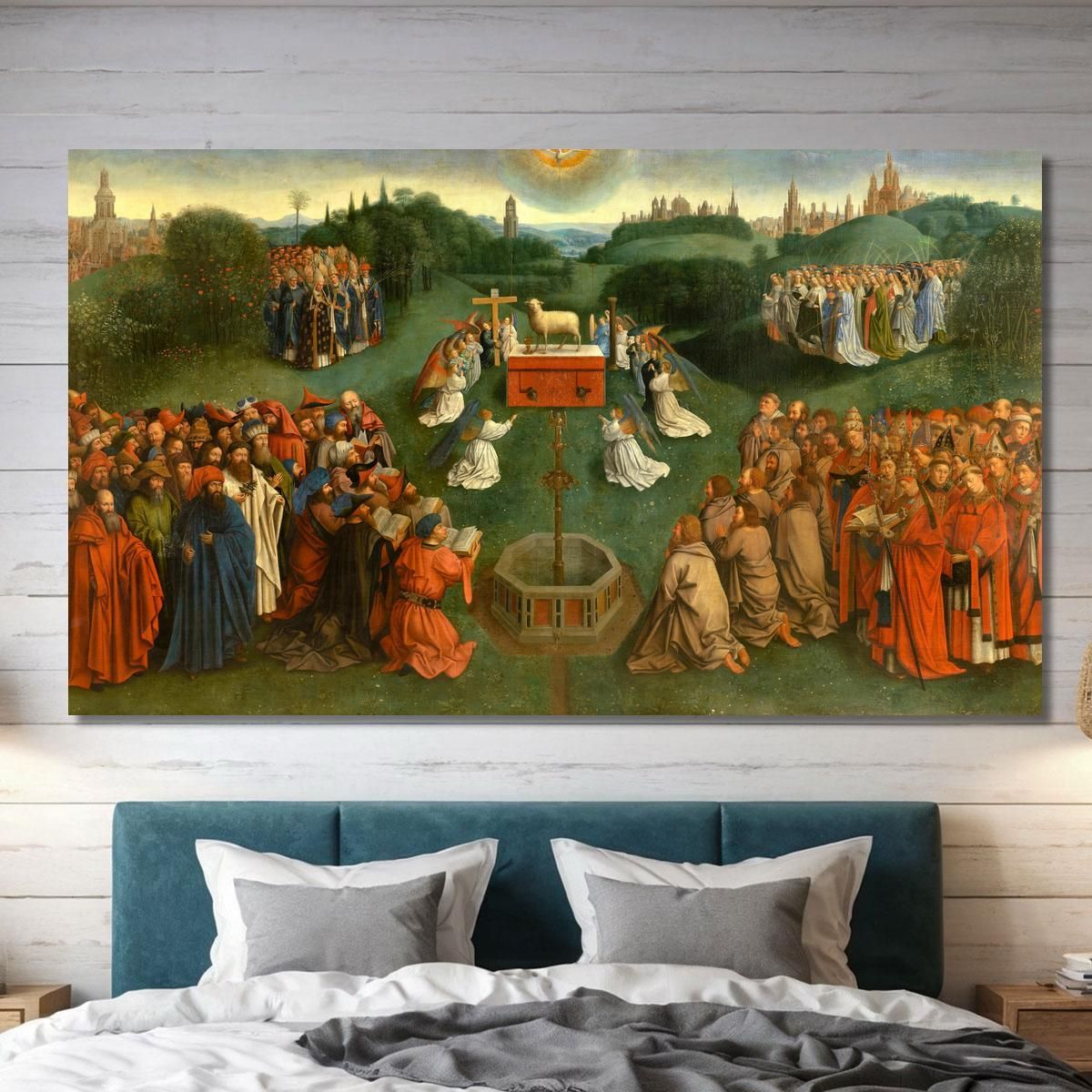 Adoration Of The Lamb Jan van Eyck jve4 canvas print 