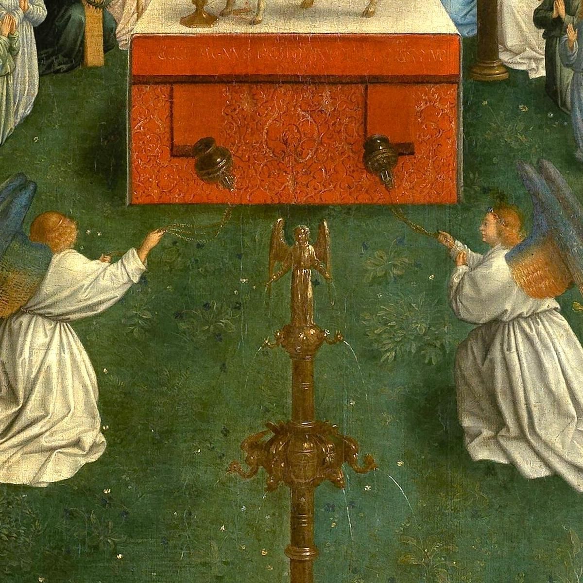 Adoration Of The Lamb Jan van Eyck jve4 canvas print