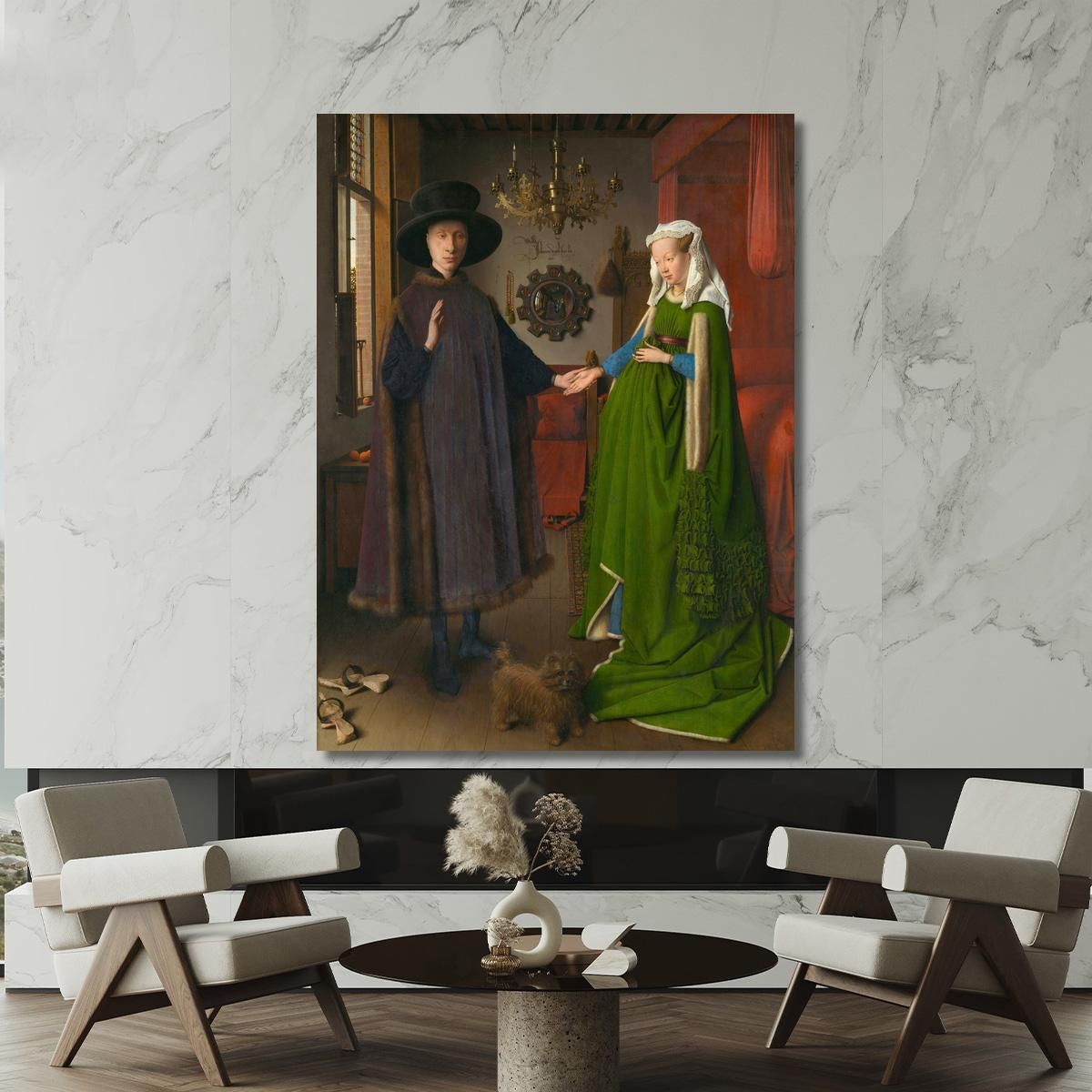 Spouse Arnolfini 2 Jan van Eyck jve5 canvas print 