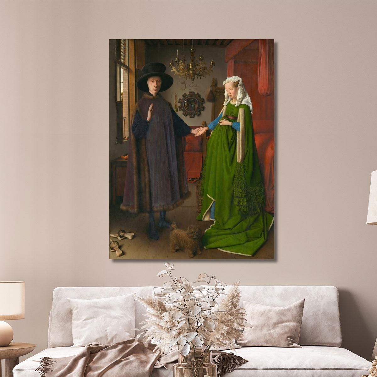 Spouse Arnolfini 2 Jan van Eyck jve5 canvas print 