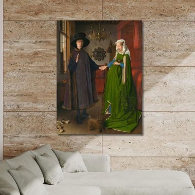 Spouse Arnolfini 2 Jan van Eyck jve5 canvas print 