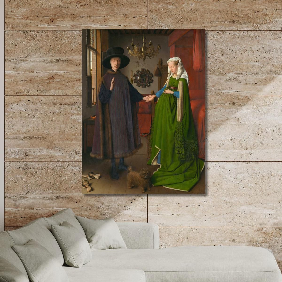 Spouse Arnolfini 2 Jan van Eyck jve5 canvas print 