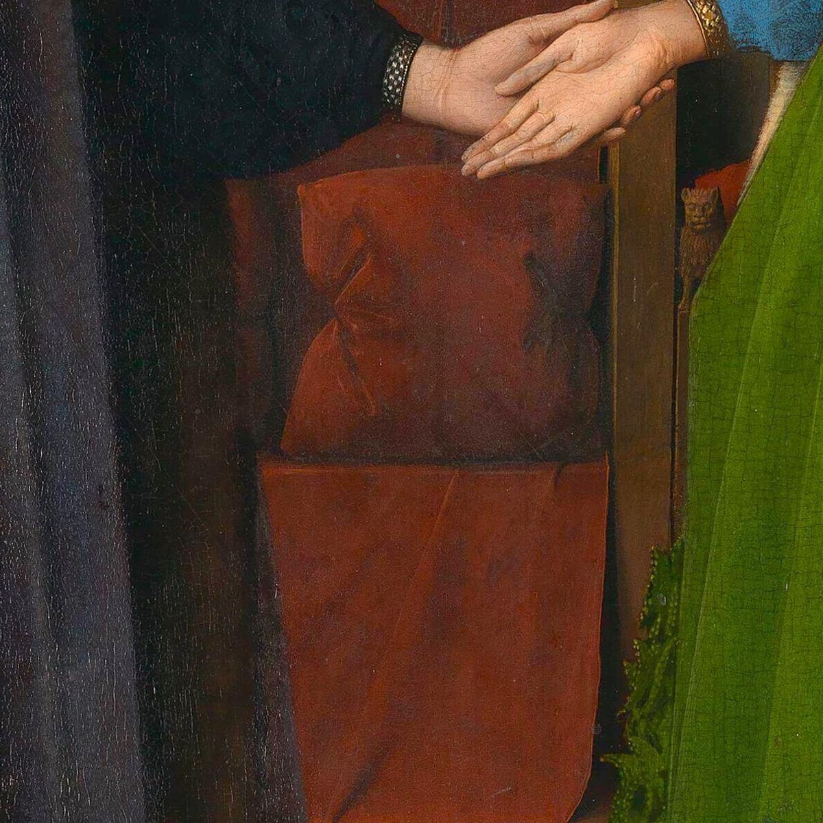 Spouse Arnolfini 2 Jan van Eyck jve5 canvas print