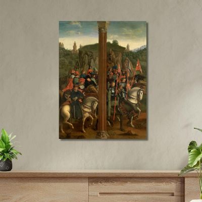 Holy Hermits And Holy Pilgrims Jan van Eyck jve6 canvas print 