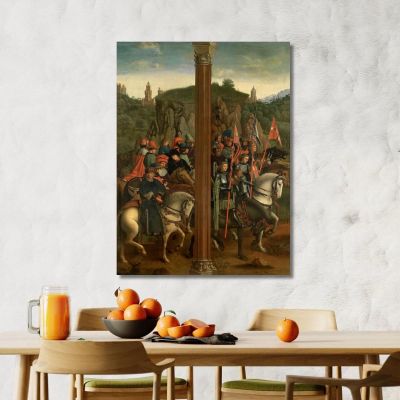Holy Hermits And Holy Pilgrims Jan van Eyck jve6 canvas print 