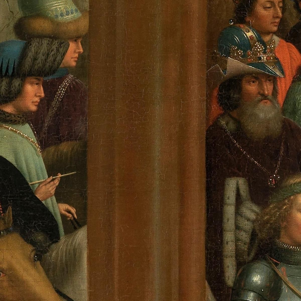 Holy Hermits And Holy Pilgrims Jan van Eyck jve6 canvas print