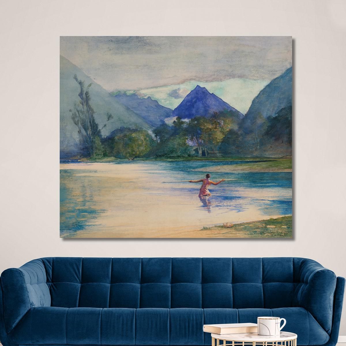 Entrance To The Vai-Te-Piha River Cook'S Anchorage John La Farge jlf8 canvas print 