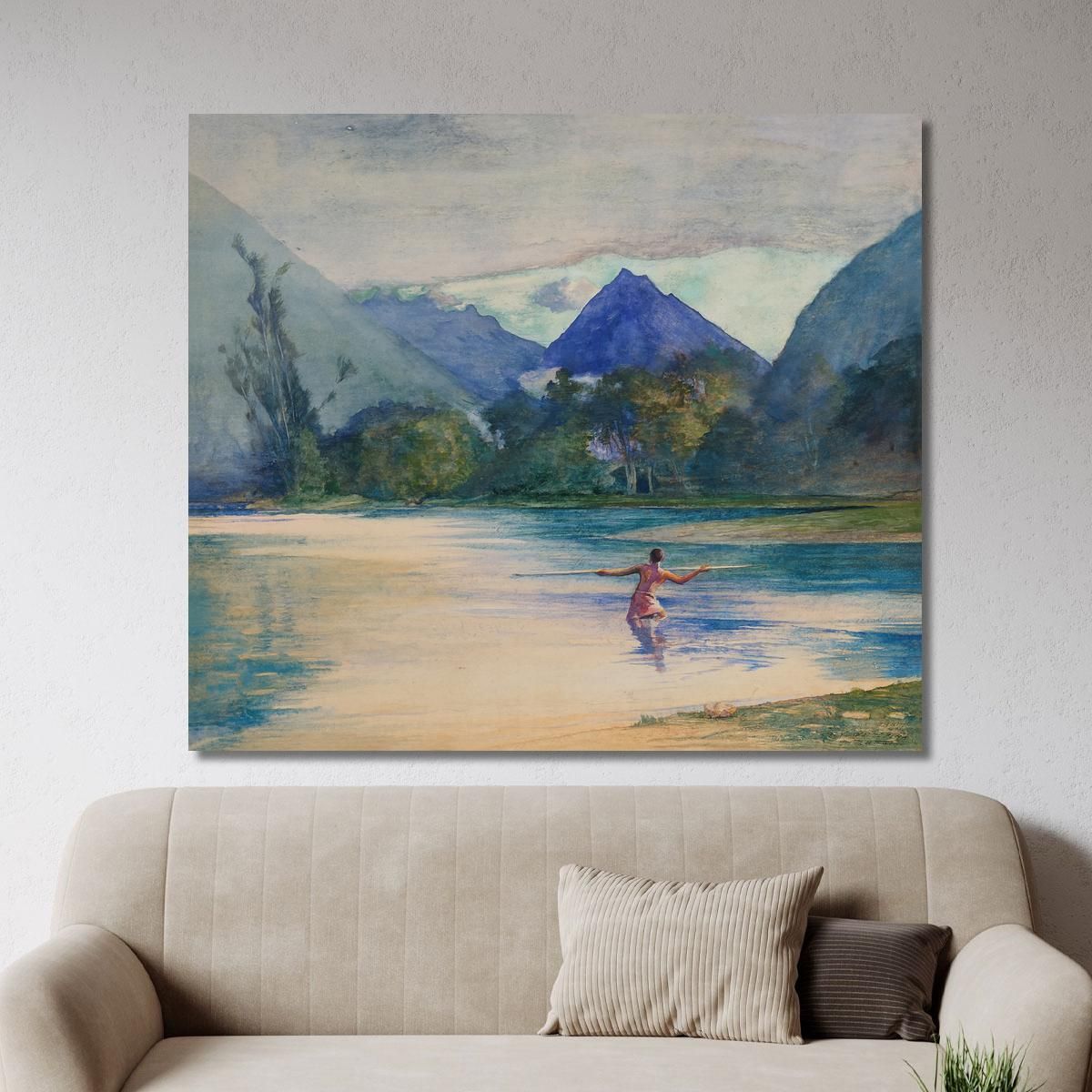 Entrance To The Vai-Te-Piha River Cook'S Anchorage John La Farge jlf8 canvas print 