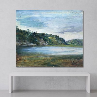 Paradise Rocks Study At Paradise Newport Rhode Island John La Farge jlf20 canvas print 