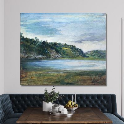 Paradise Rocks Study At Paradise Newport Rhode Island John La Farge jlf20 canvas print 
