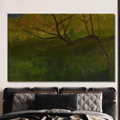 Study Of Apple Tree. Spring John La Farge jlf28 canvas print 
