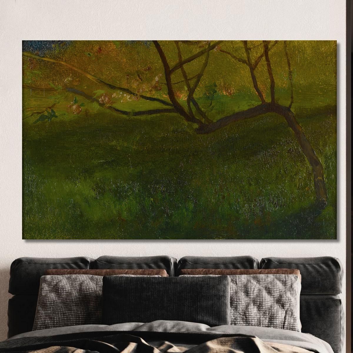 Study Of Apple Tree. Spring John La Farge jlf28 canvas print 