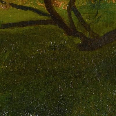 Study Of Apple Tree. Spring John La Farge jlf28 canvas print