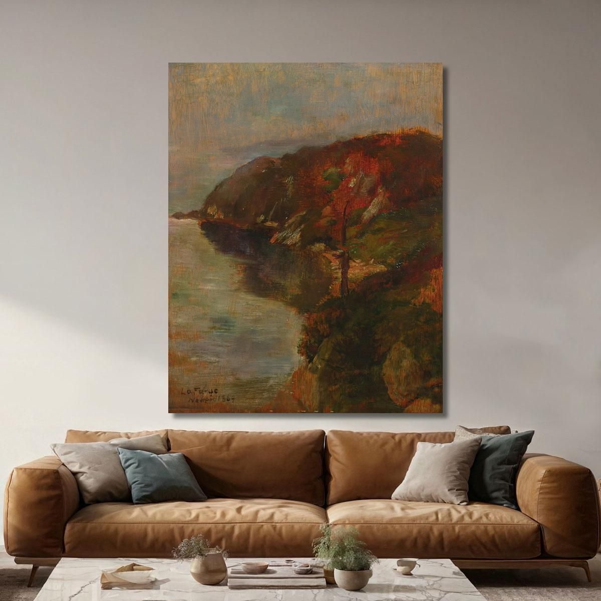 Study Of Fog Effect Brenton'S Cove John La Farge jlf29 canvas print 