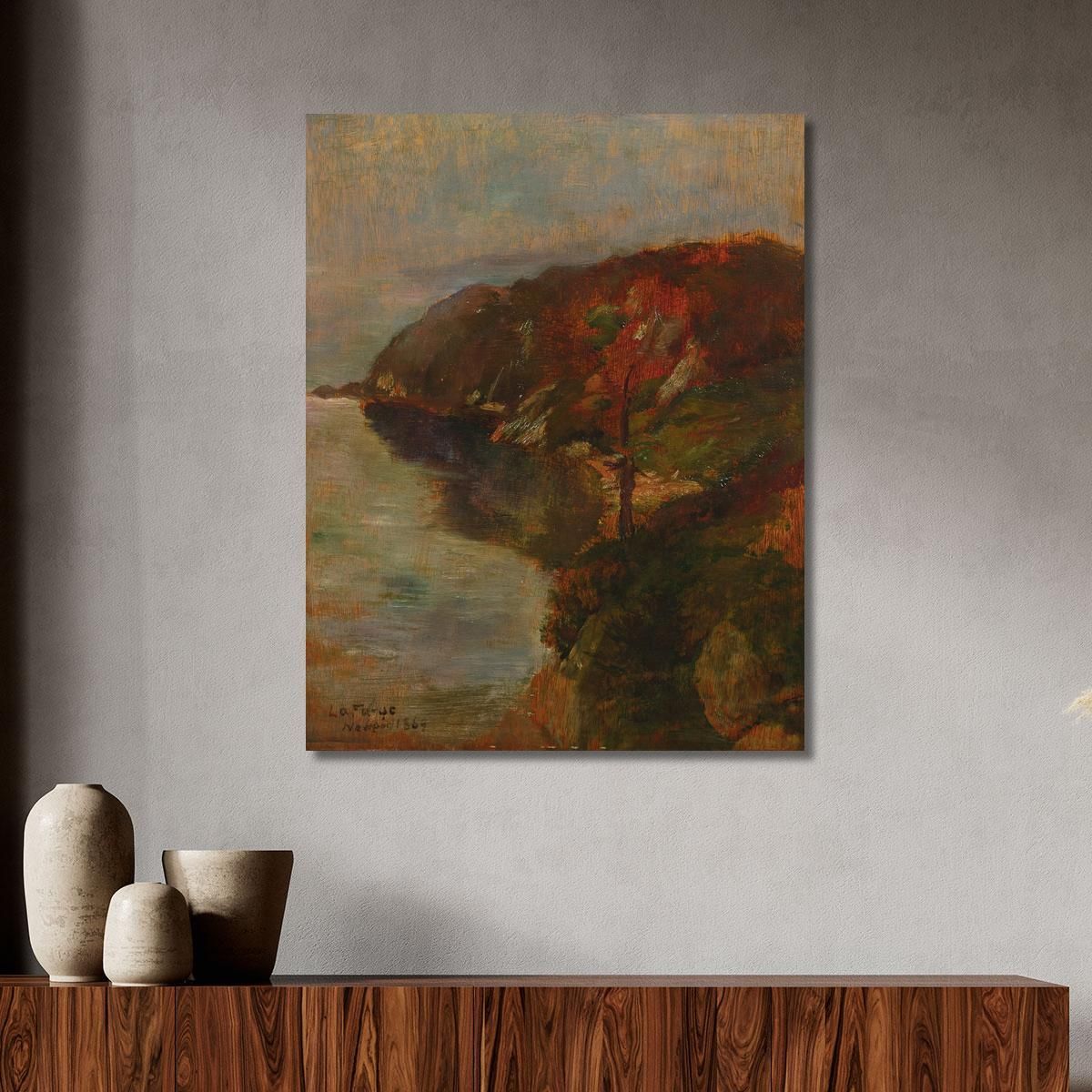 Study Of Fog Effect Brenton'S Cove John La Farge jlf29 canvas print 