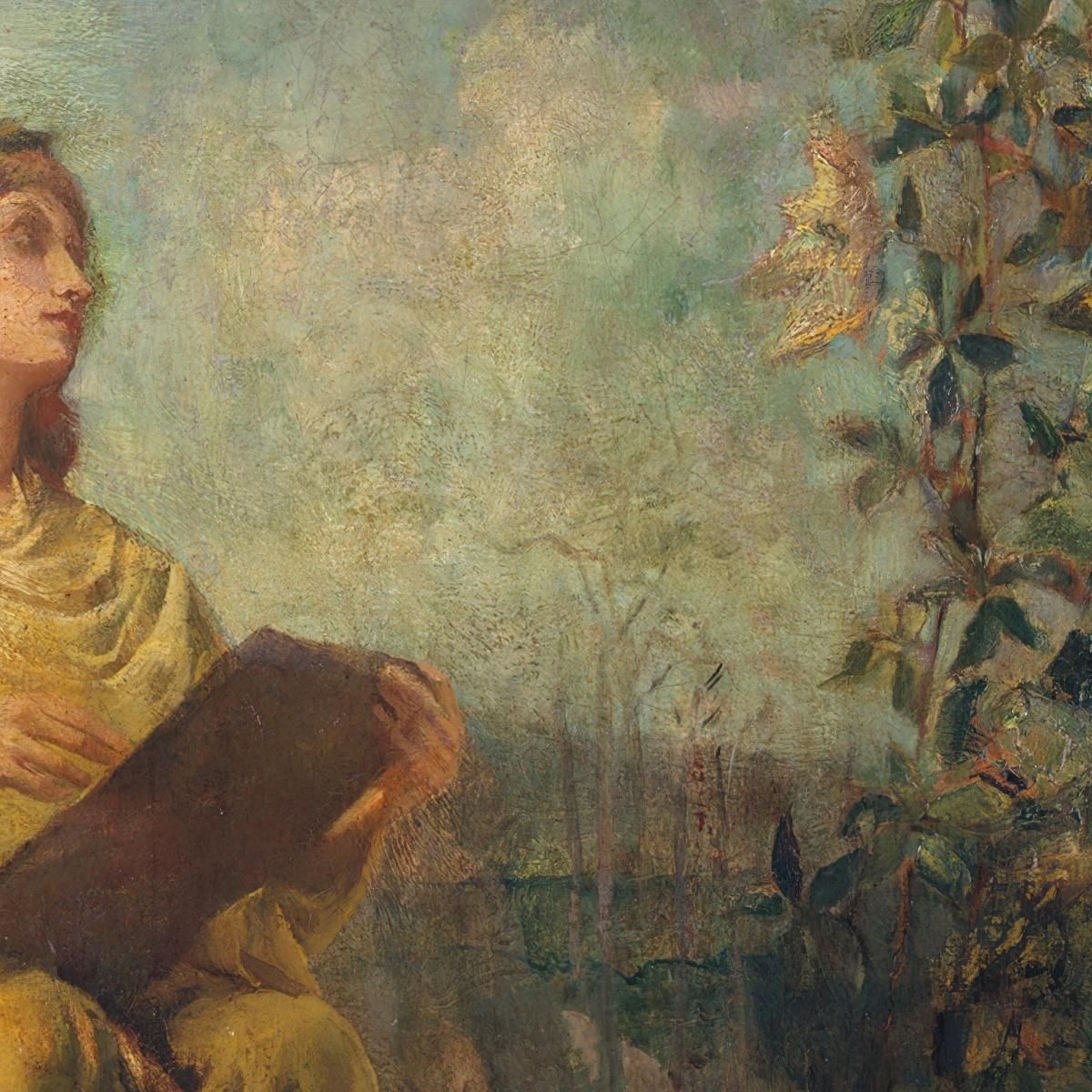 The Muse Of Painting John La Farge jlf36 canvas print