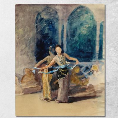 Village Dancing Girls At Garoet In The Preanger Regency Java John La Farge jlf40 canvas print 