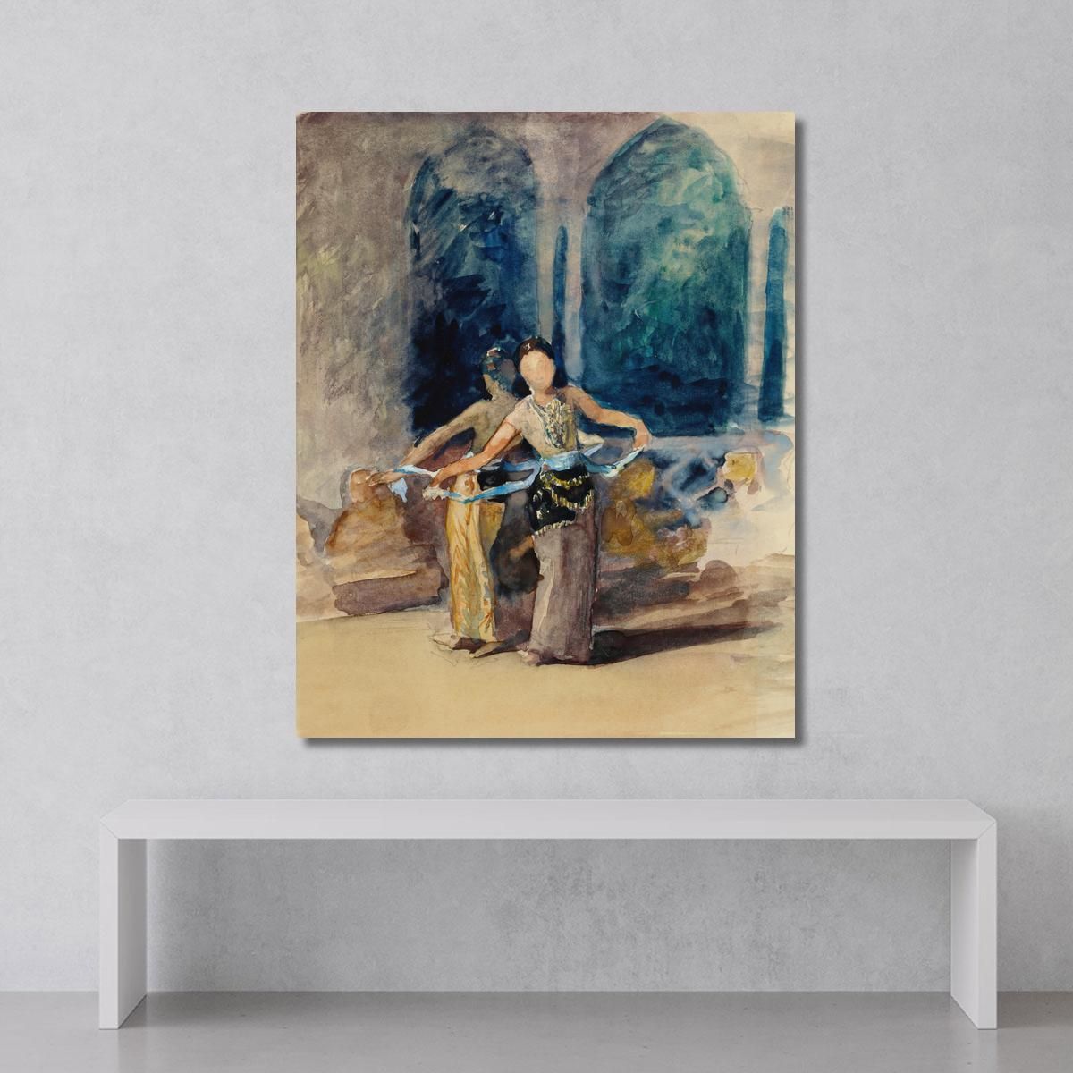 Village Dancing Girls At Garoet In The Preanger Regency Java John La Farge jlf40 canvas print 