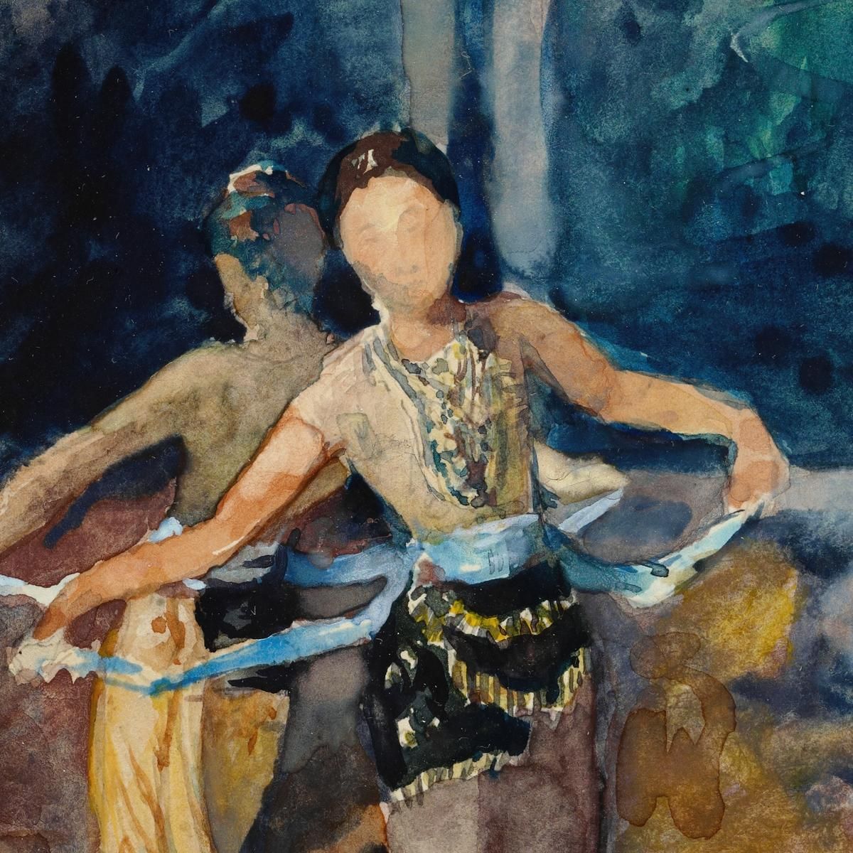 Village Dancing Girls At Garoet In The Preanger Regency Java John La Farge jlf40 canvas print