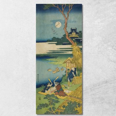 Ariwara No Narihira katsushika hokusai khk4 canvas print 