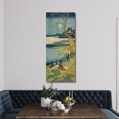 Ariwara No Narihira katsushika hokusai khk4 canvas print 
