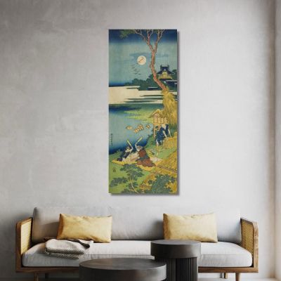 Ariwara No Narihira katsushika hokusai khk4 canvas print 