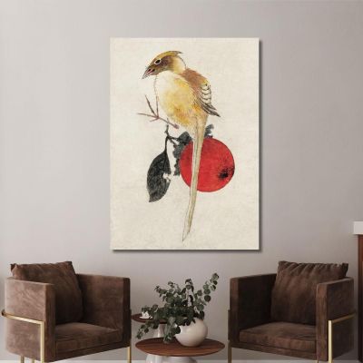 Bird From Album Of Sketches katsushika hokusai khk5 canvas print 