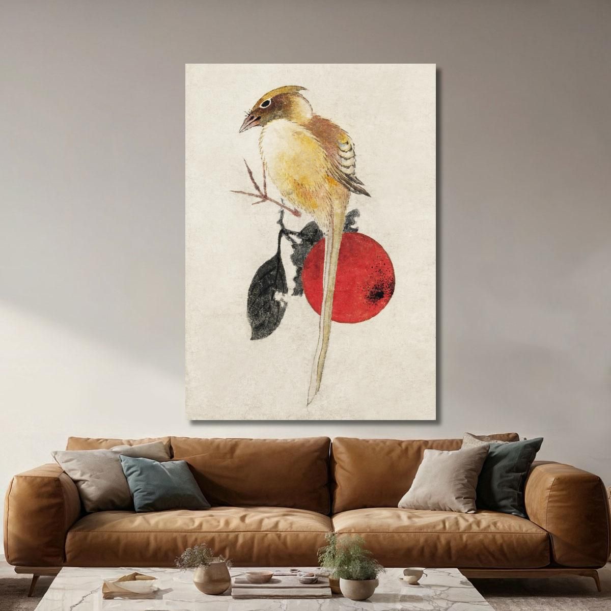 Bird From Album Of Sketches katsushika hokusai khk5 canvas print 