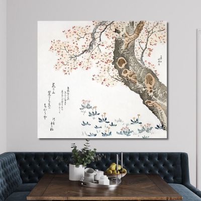 Cherry Tree katsushika hokusai khk9 canvas print 