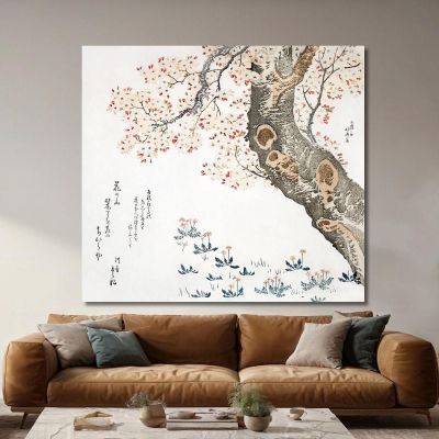 Cherry Tree katsushika hokusai khk9 canvas print 