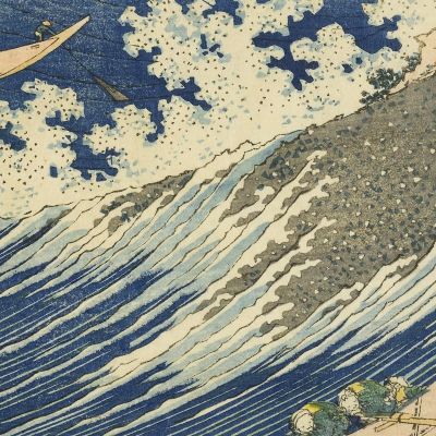 Fishing Boats At Choshi In Shimosa katsushika hokusai khk15 canvas print