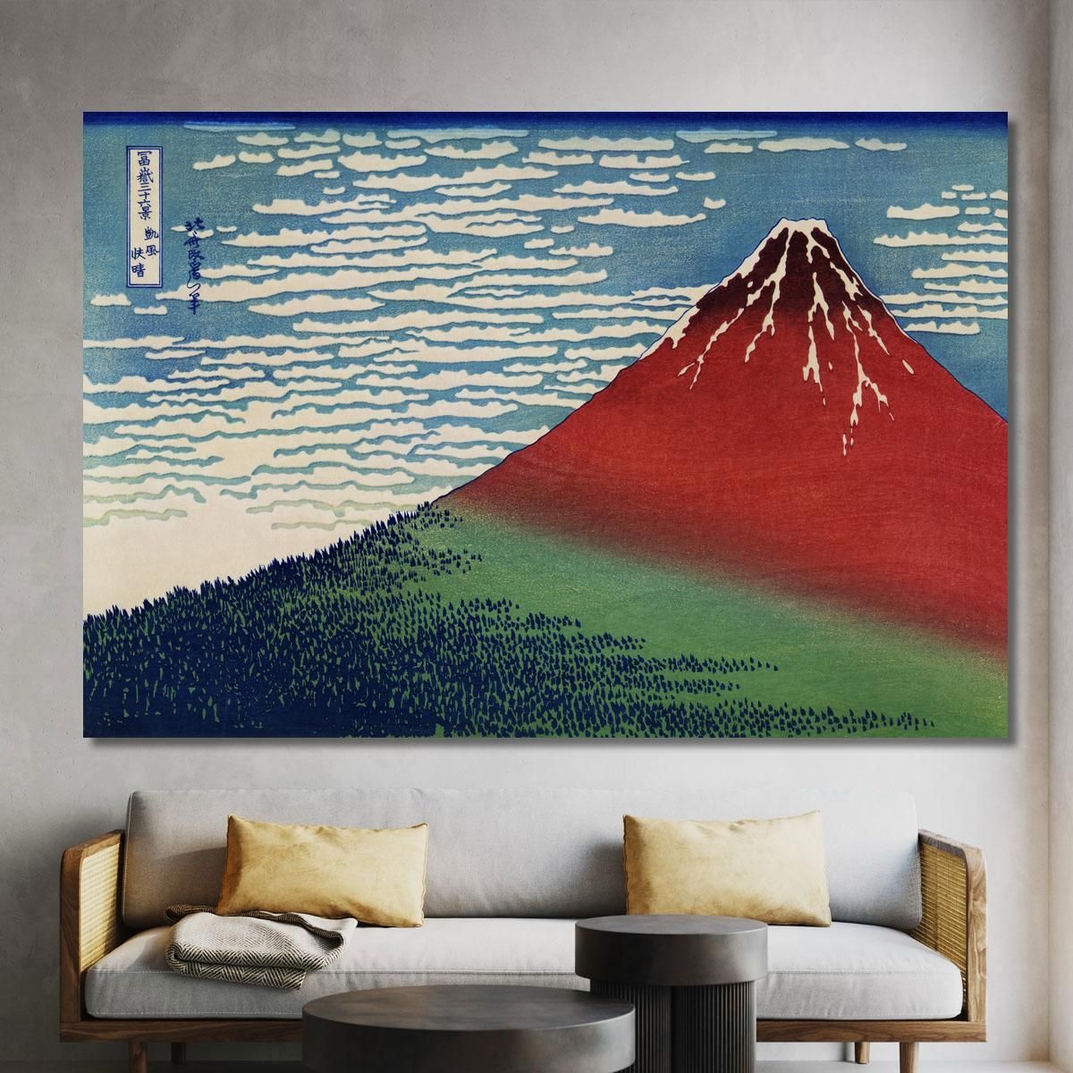 Fine Wind Clear Morning katsushika hokusai khk32 canvas print 
