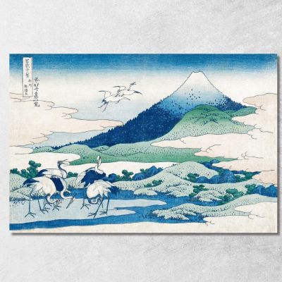 Umezawa Manor In Sagami Province katsushika hokusai khk34 canvas print 