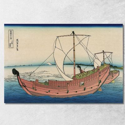 Kazusa No Kairo katsushika hokusai khk35 canvas print 