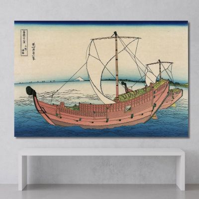 Kazusa No Kairo katsushika hokusai khk35 canvas print 