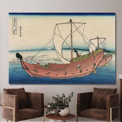 Kazusa No Kairo katsushika hokusai khk35 canvas print 