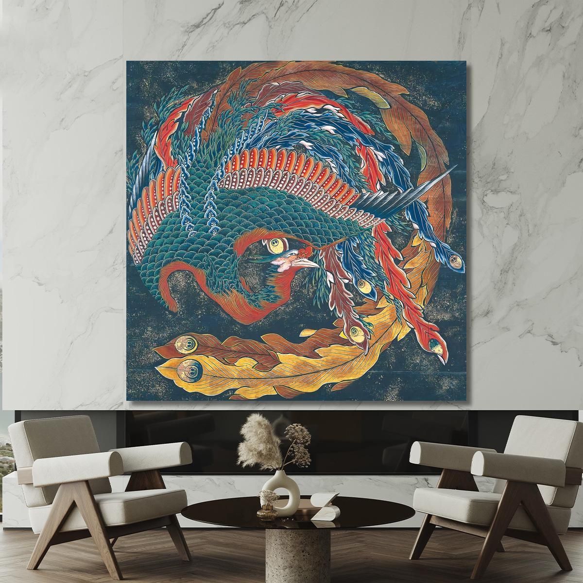 Phoenix Yatai Festival katsushika hokusai khk39 canvas print 