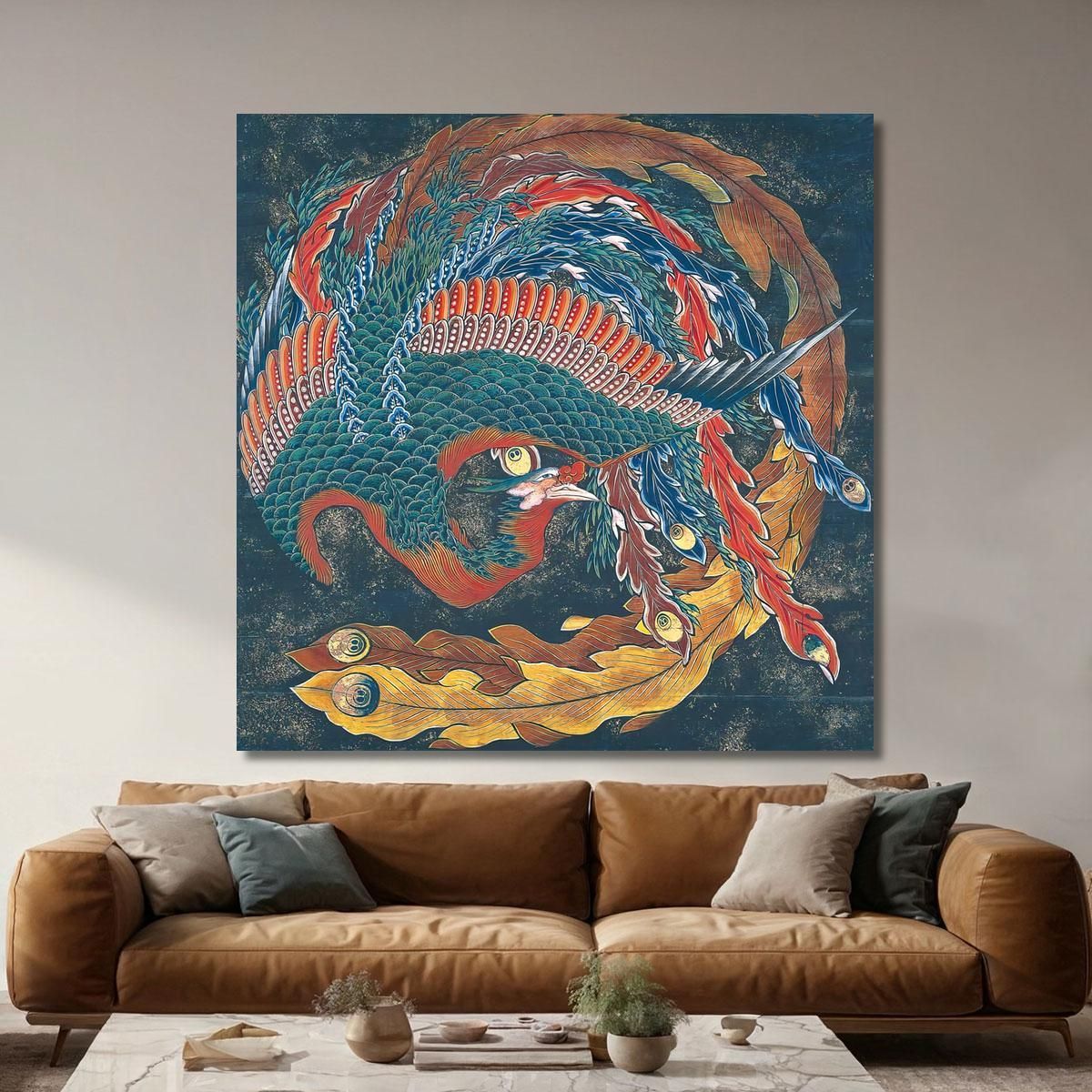 Phoenix Yatai Festival katsushika hokusai khk39 canvas print 