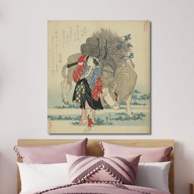 Oharame katsushika hokusai khk45 canvas print 