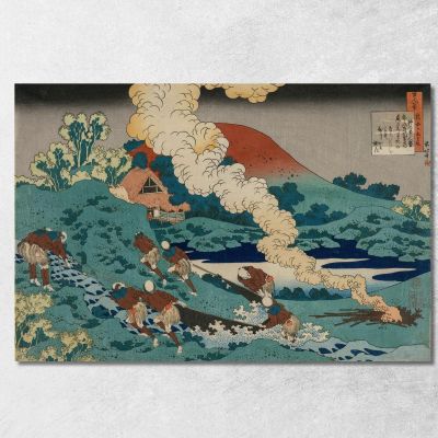 Poem By Kakinomoto No Hitomaro katsushika hokusai khk50 canvas print 