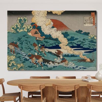Poem By Kakinomoto No Hitomaro katsushika hokusai khk50 canvas print 
